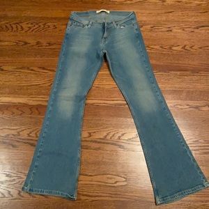Express Blue Flare & Wide Leg Jeans